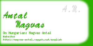 antal magvas business card